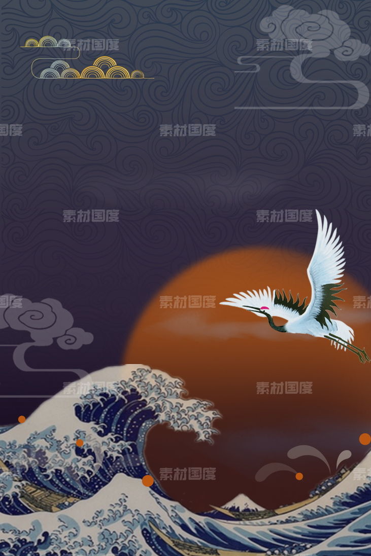 中国风古典山水画海报