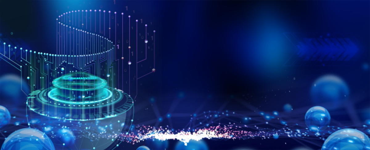 科技5G网络曲线地球海报