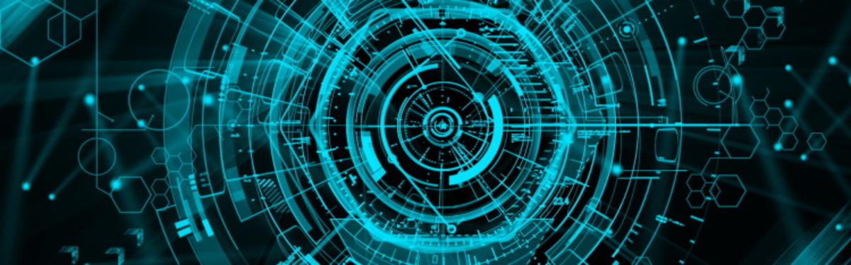 科技5G网络曲线地球海报