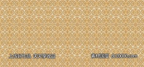 金色质感纹理花纹背景-源文件-素材国度dc10000.com