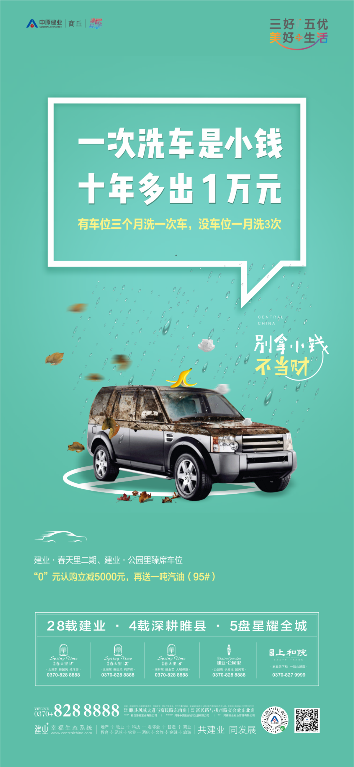 地产车位系列创意海报