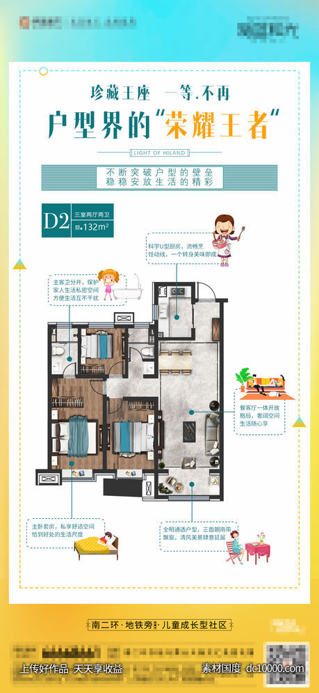 地产户型价值点海报-源文件-素材国度dc10000.com