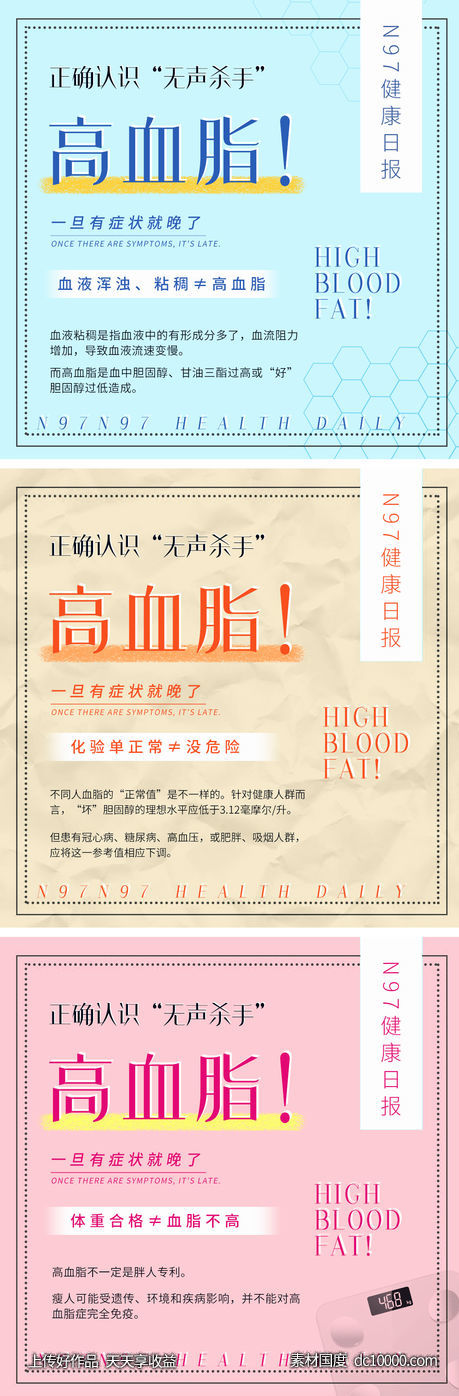 健康科普系列海报-源文件-素材国度dc10000.com
