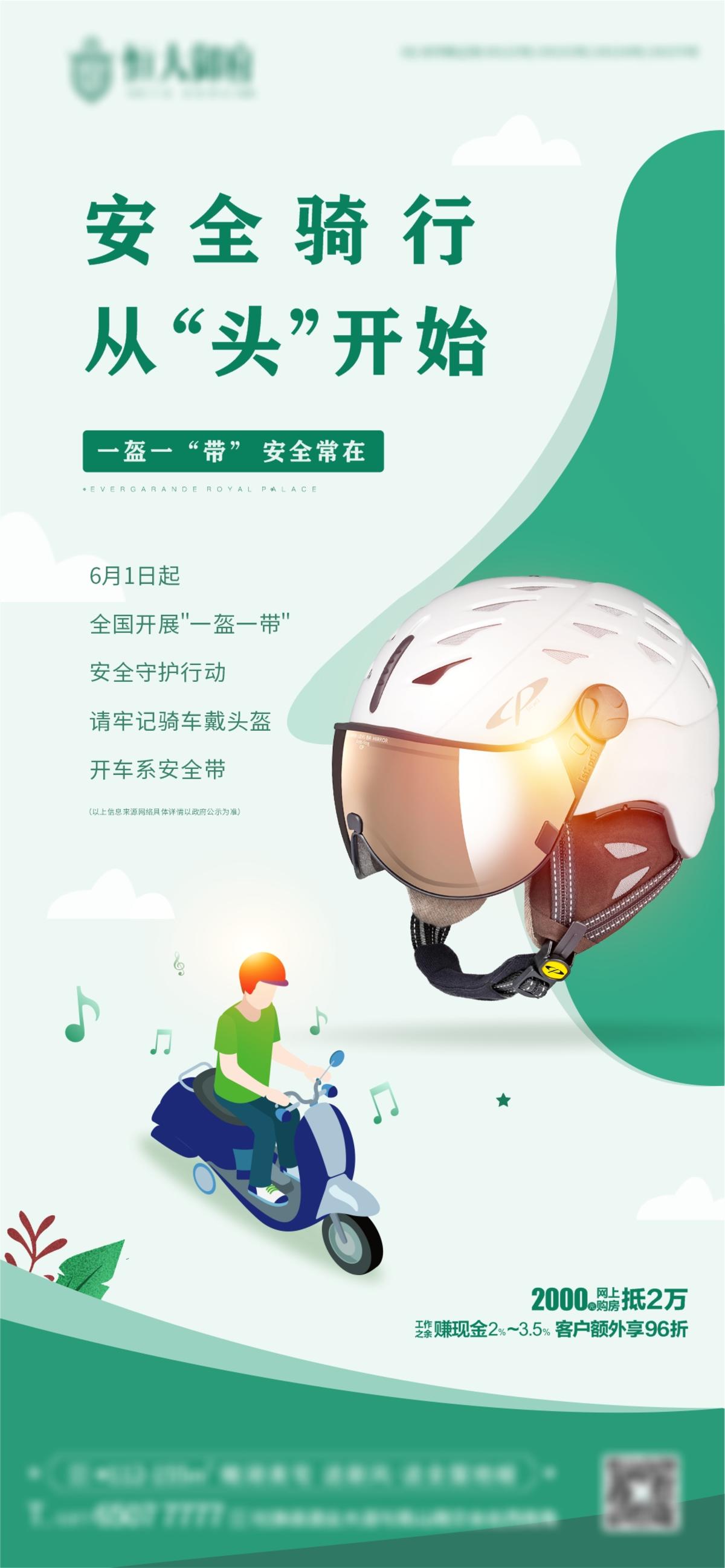 地产安全骑行热点头盔单图