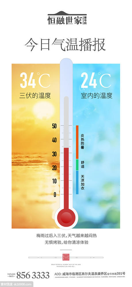温度对比地暖地产科技住宅 - 源文件