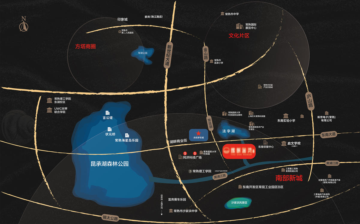 品牌项目区位图