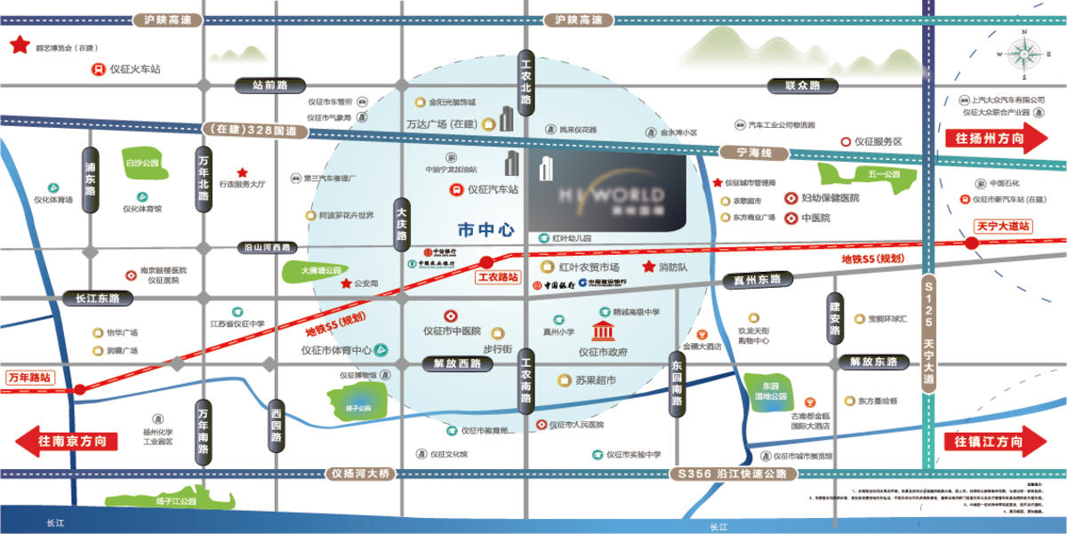 地产项目配套区位图