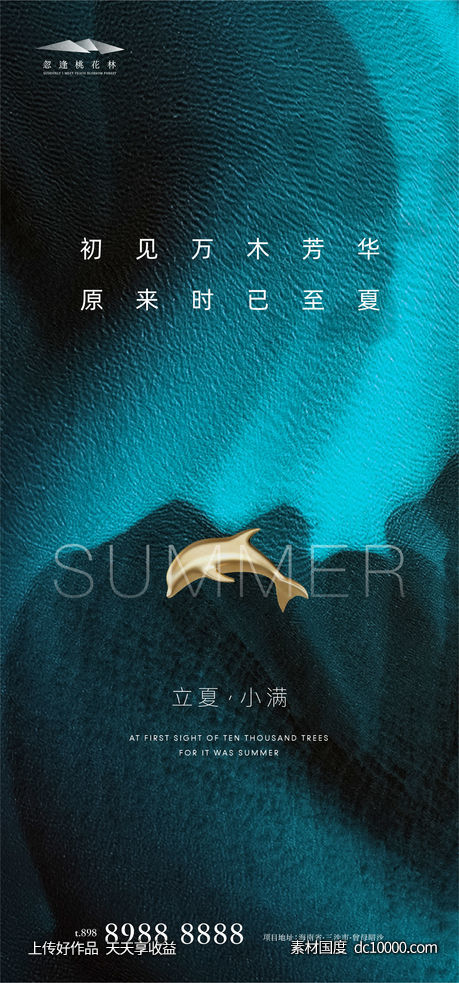 立夏小满海报 - 源文件