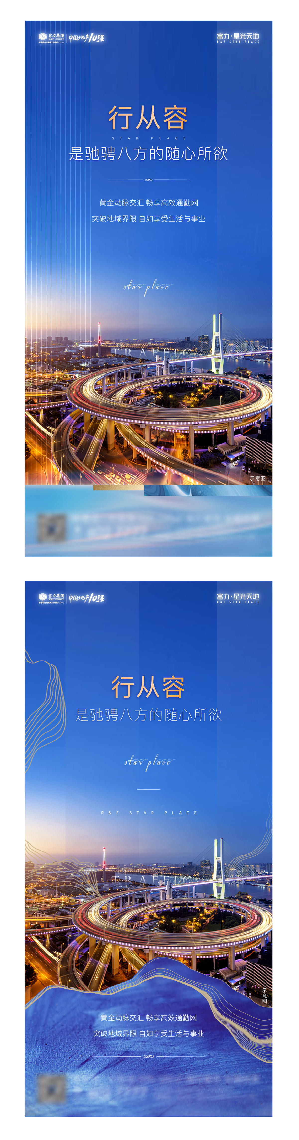 地产交通配套价值点海报