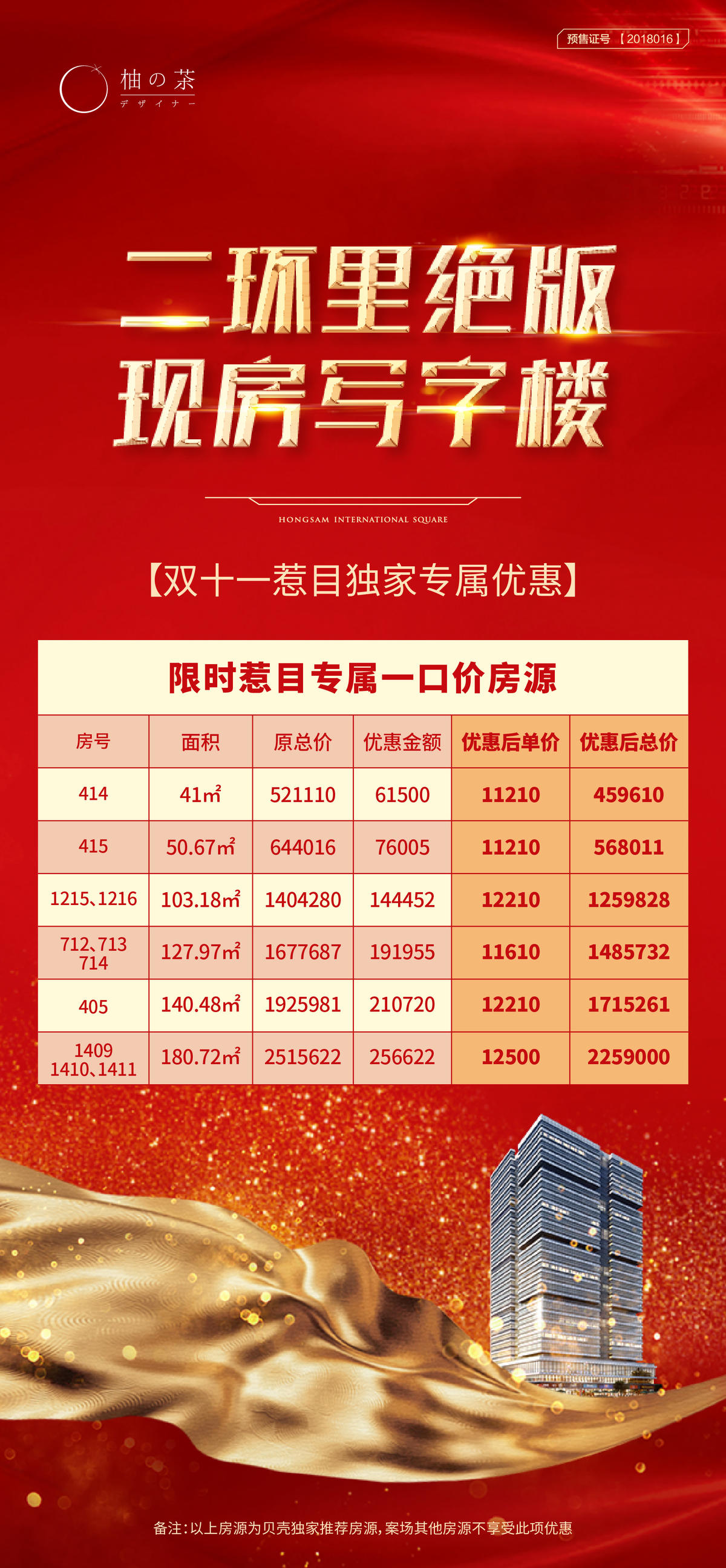地产特价房海报