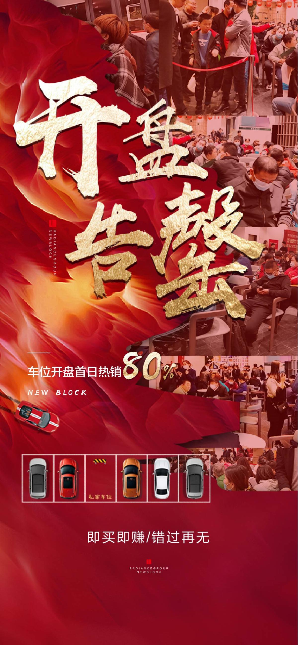 车位开盘现场热销海报
