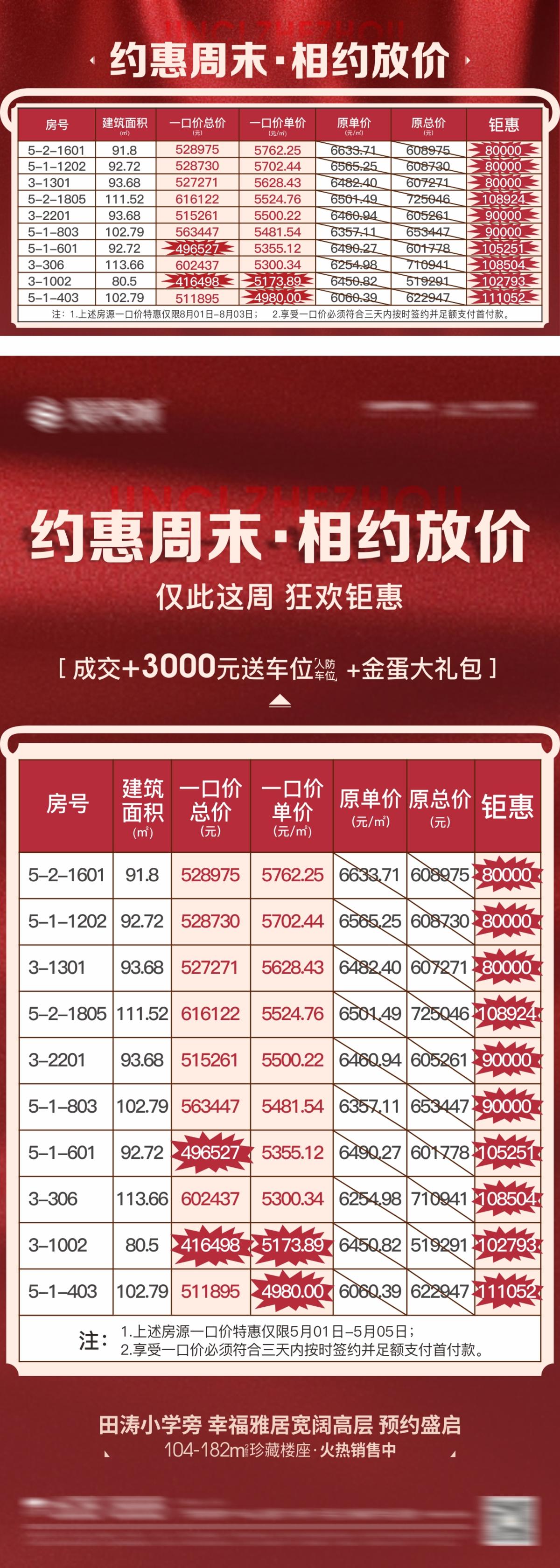 房地产周末一口价海报