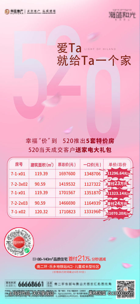 地产520特价房海报-源文件-素材国度dc10000.com