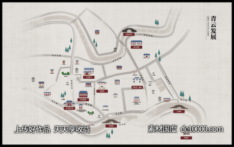 水墨地图-源文件-素材国度dc10000.com