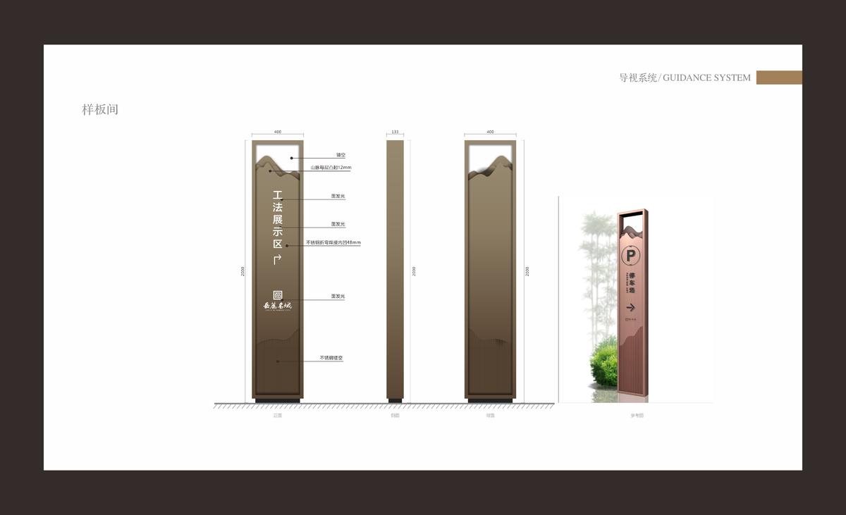 工法展示区导视