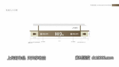 导视系统-电梯入口吊牌-源文件-素材国度dc10000.com