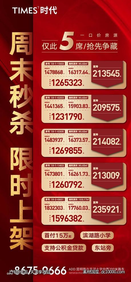 地产  价值点 热销  刷屏稿 海报  -源文件-素材国度dc10000.com