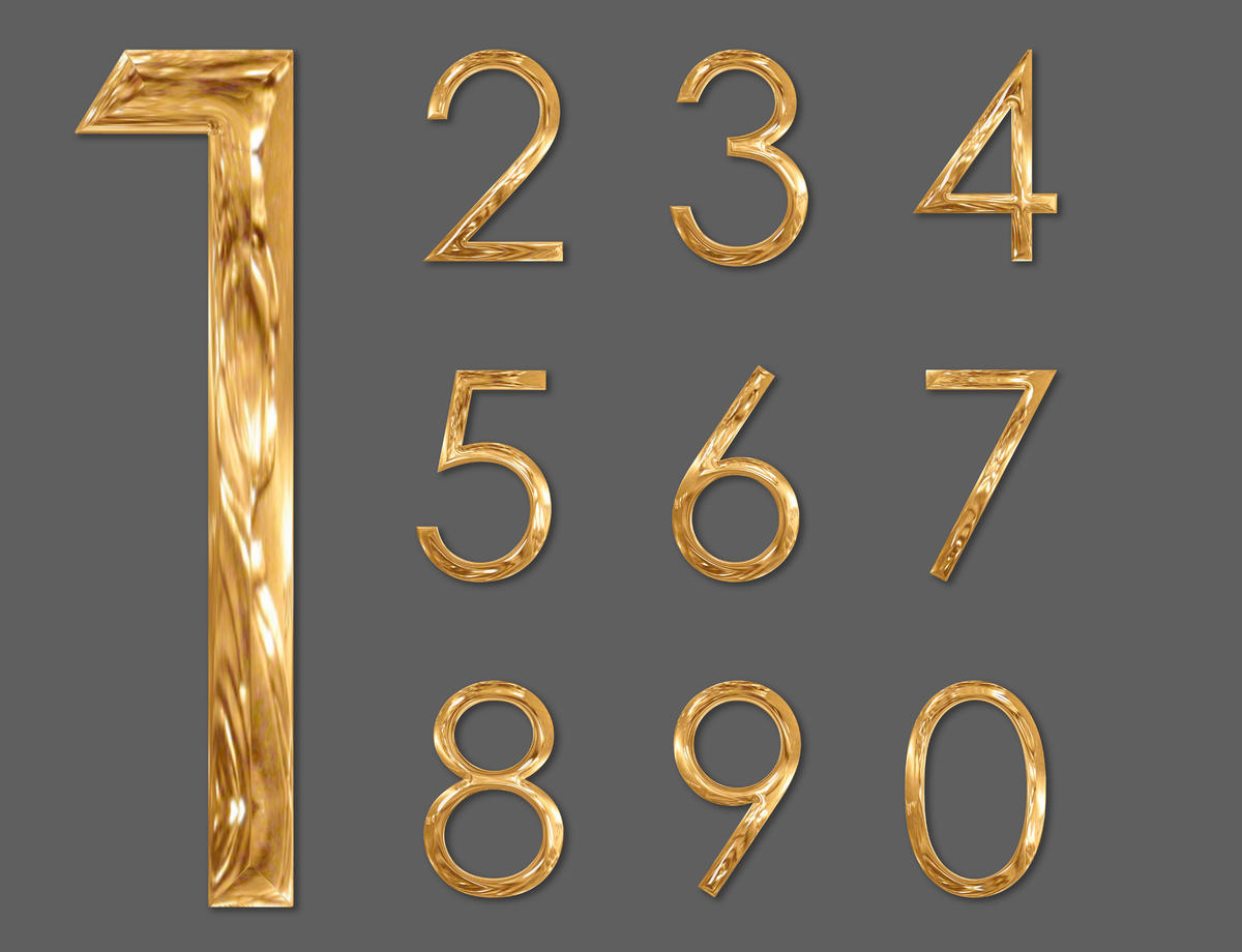 鎏金字数字