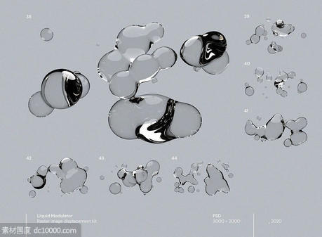 透明水滴气泡素材 - 源文件