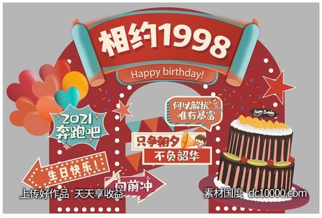 生日会展板-源文件-素材国度dc10000.com