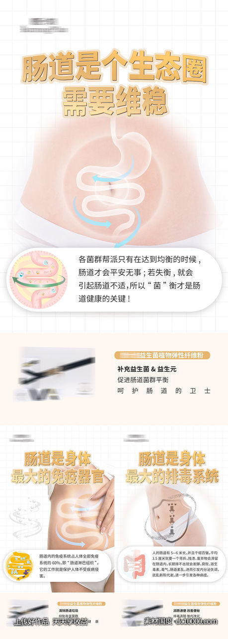 益生菌减肥产品功效海报-源文件-素材国度dc10000.com