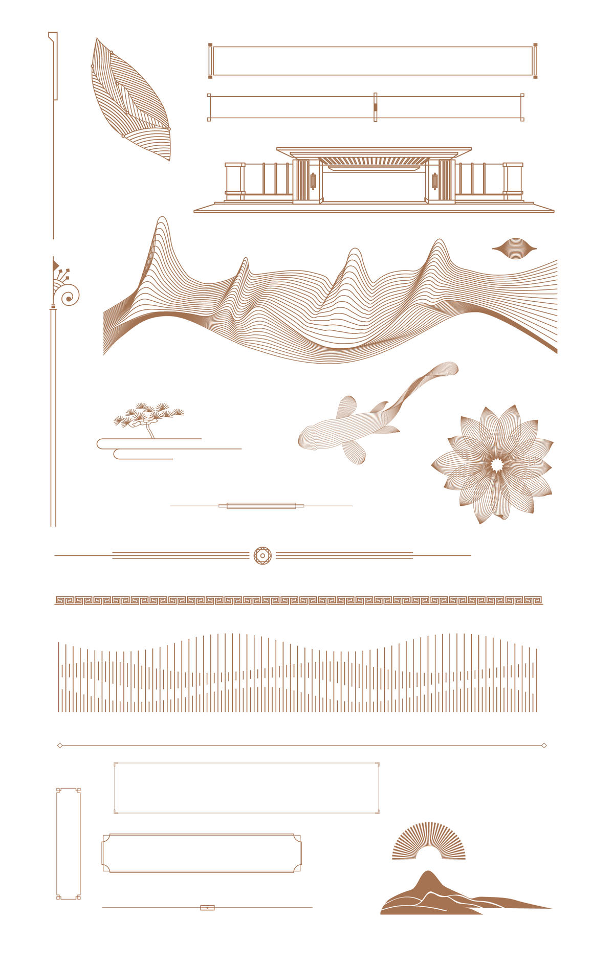 中式边框  共享素材