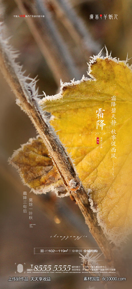 霜降海报-源文件-素材国度dc10000.com