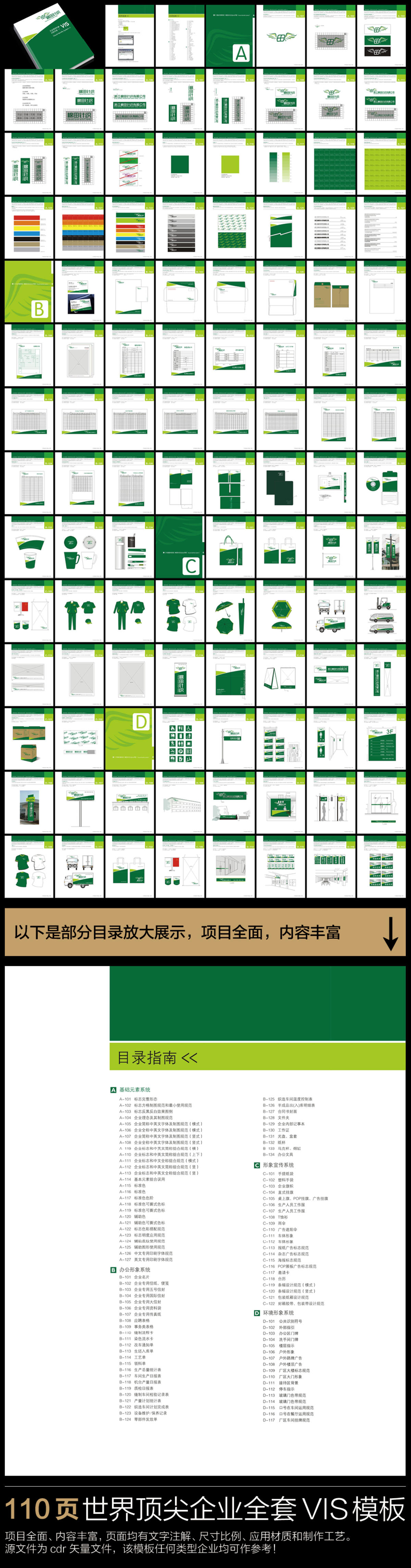 110页世界顶尖企业全套VIS模板