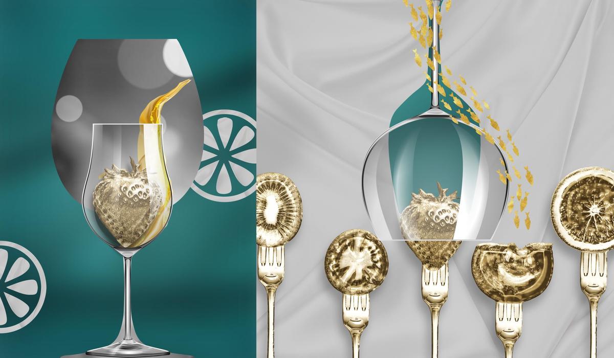 餐厅高脚杯厨房酒店餐具装饰画