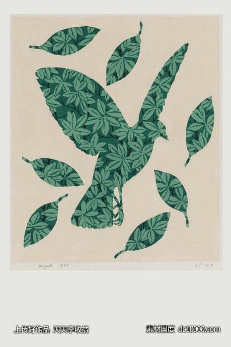 植物手绘插画装饰画 - 源文件