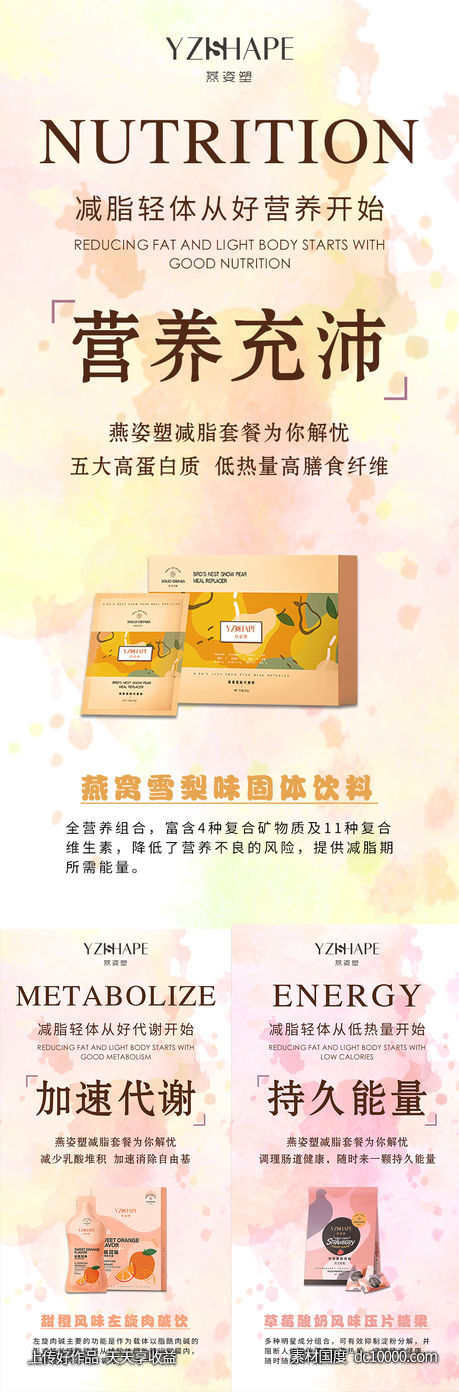 减脂海报-源文件-素材国度dc10000.com