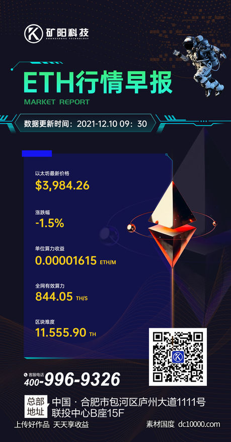 区块链行业数据分享微信单图海报 - 源文件