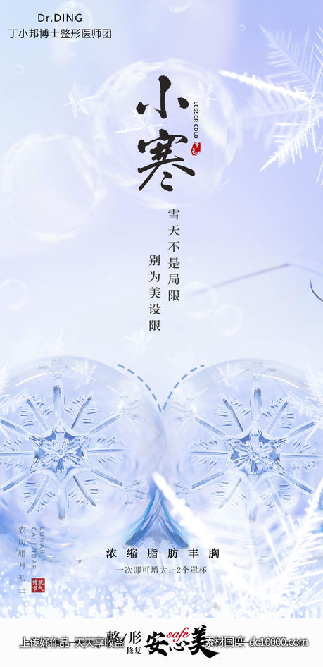 医美大寒小寒十二节气海报-源文件-素材国度dc10000.com