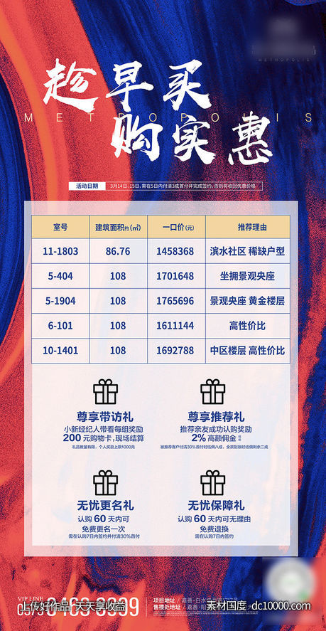房地产房源信息海报-源文件-素材国度dc10000.com