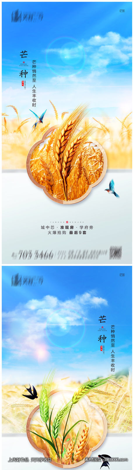 芒种系列海报-源文件-素材国度dc10000.com