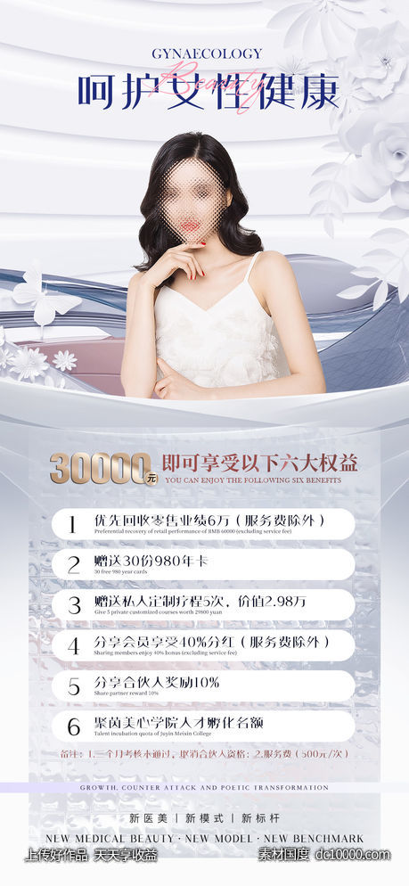 医美整形卡项促销海报-源文件-素材国度dc10000.com