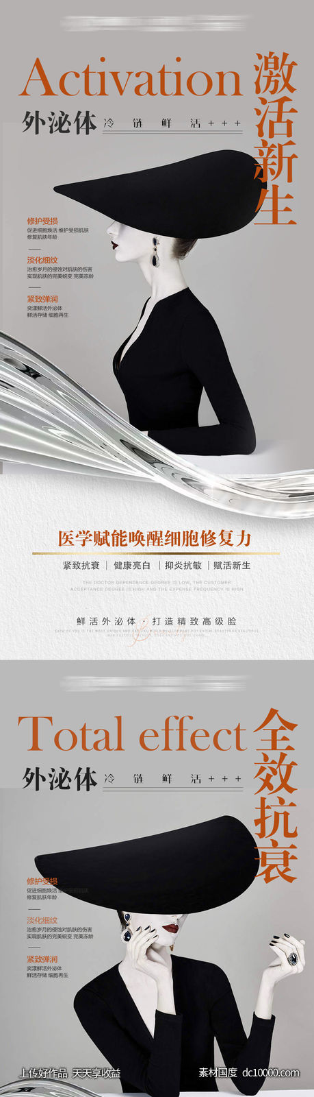 医美抗衰外泌体海报-源文件-素材国度dc10000.com