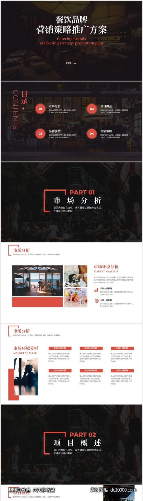 商务风餐饮品牌营销策划推广PPT-源文件-素材国度dc10000.com