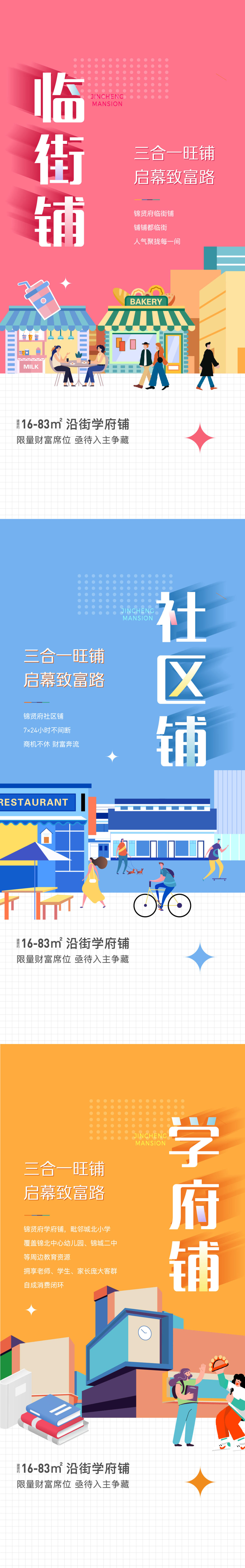 地产商铺系列海报