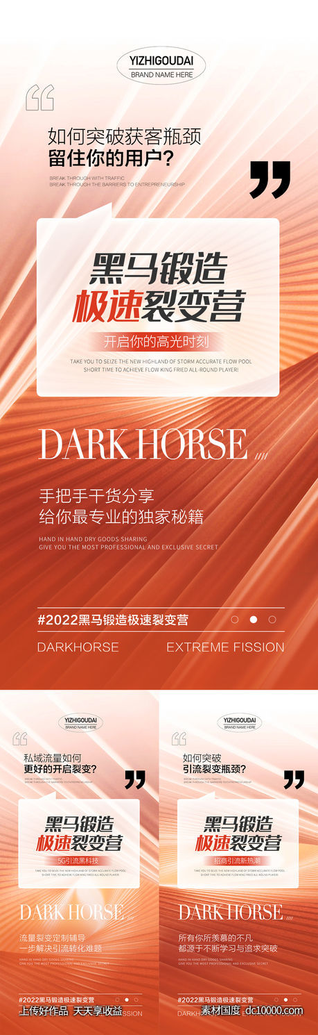 微商招商创业培训造势预热促销海报-源文件-素材国度dc10000.com