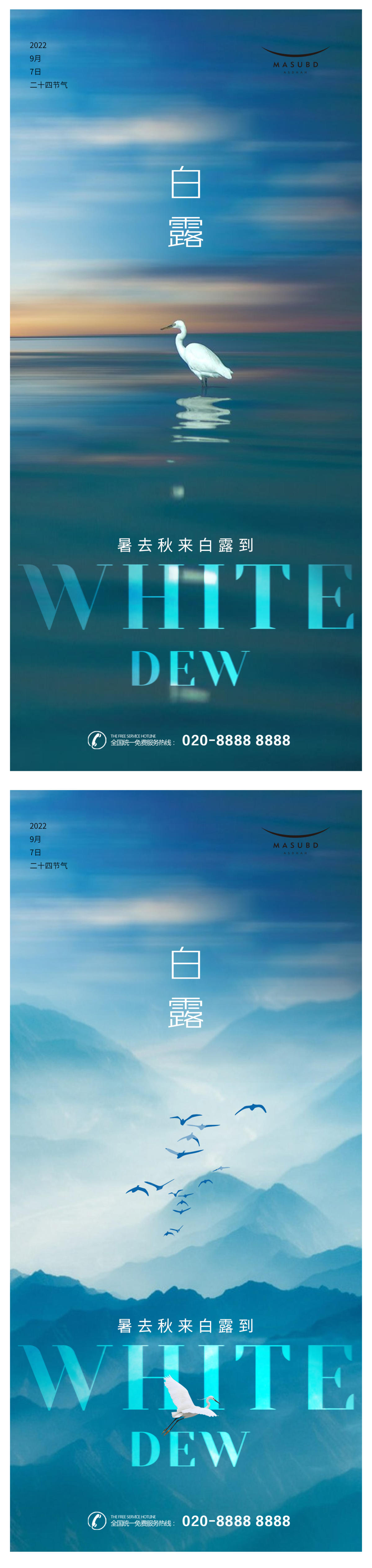 白露寒露医美海报