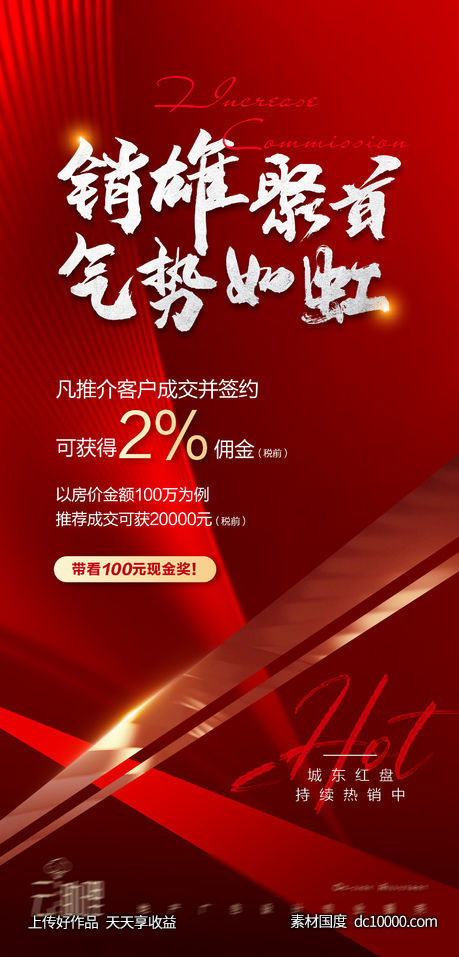 渠道促销热销海报-源文件-素材国度dc10000.com