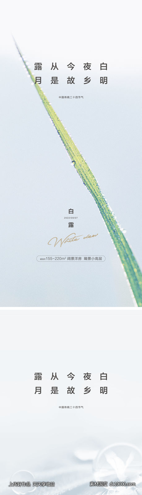 白露节气海报-源文件-素材国度dc10000.com